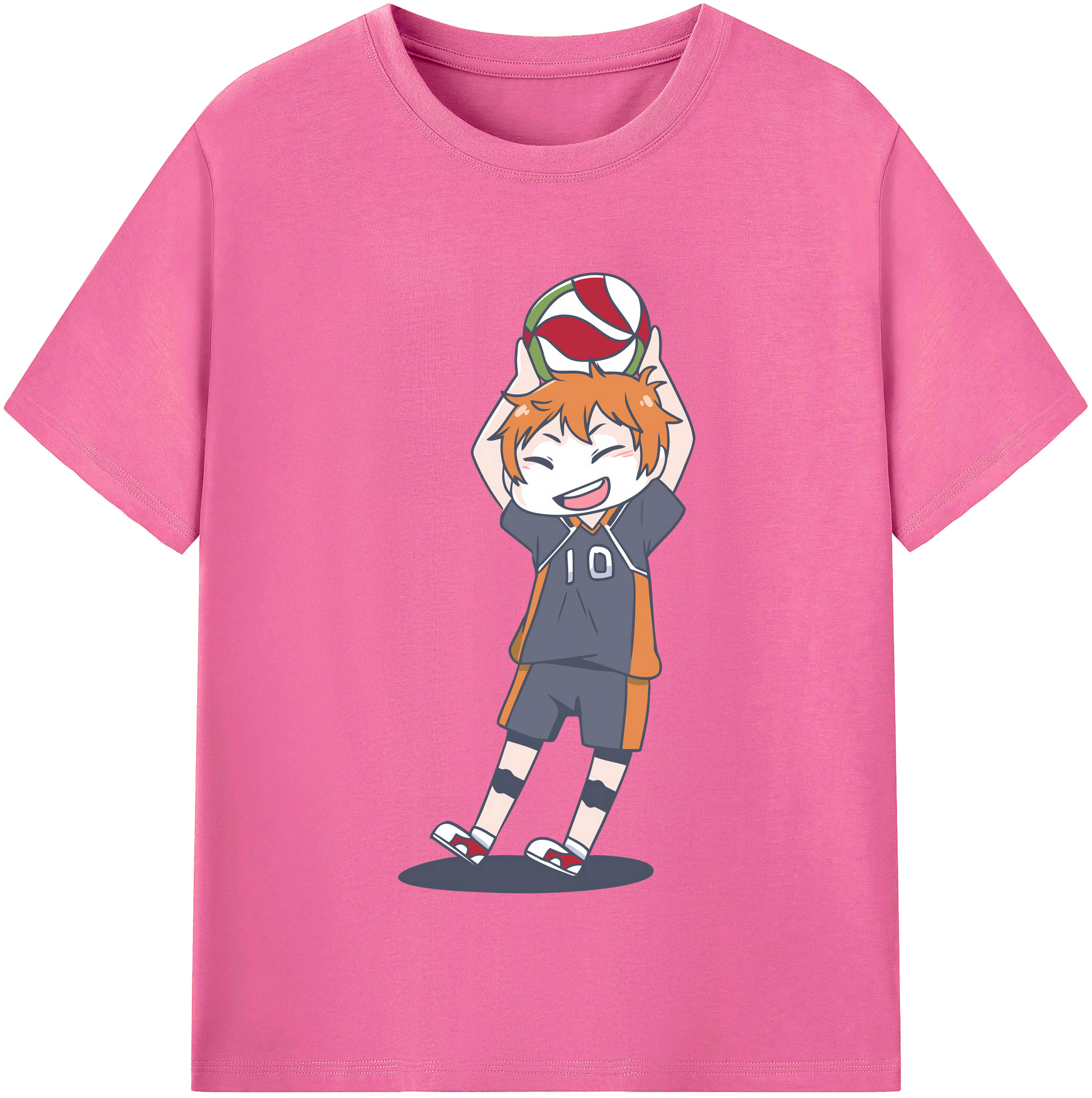 （画像用） ハイキュー!! Haikyu!! レディースカジュアルプリントTシャツ（綿100％）
